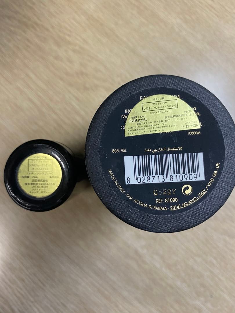 アクア ディ パルマ　サンダーロ オーデパルファム　20mL