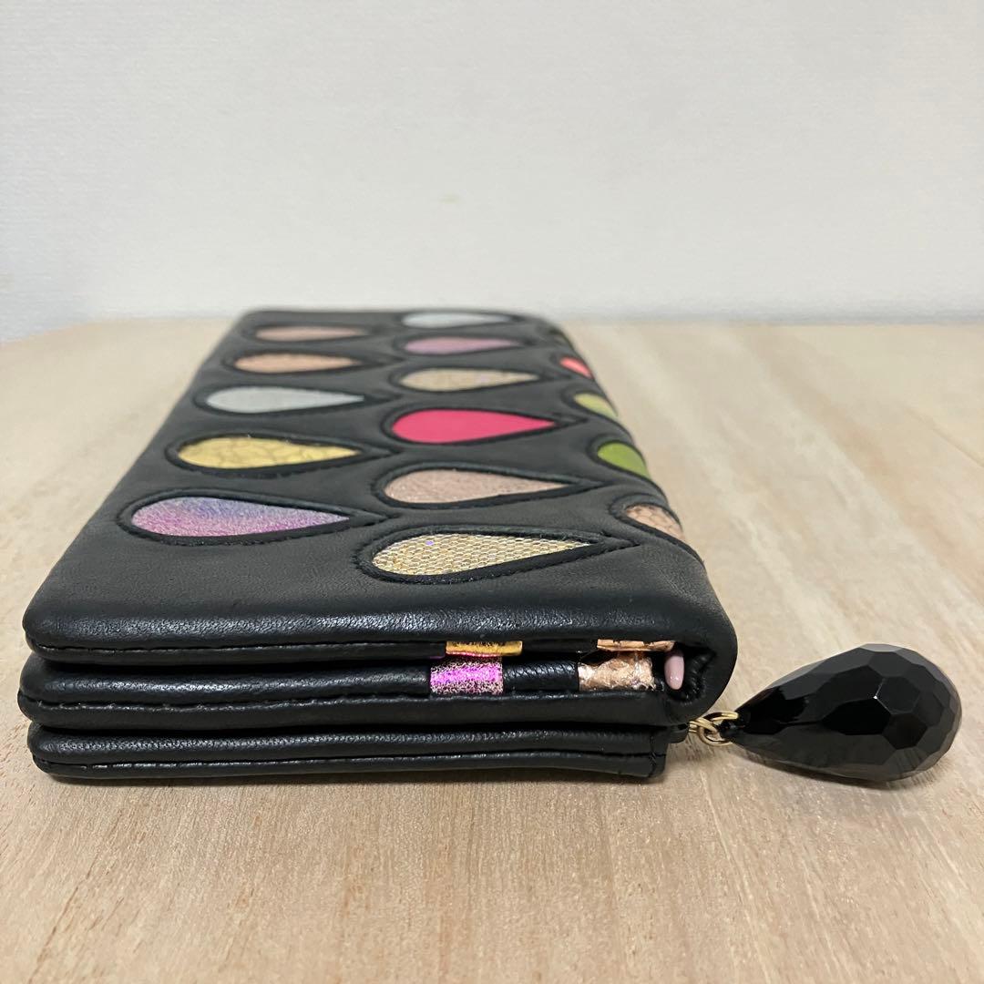 訳あり✨未使用✨ツモリチサト✨長財布✨ドロップ✨黒✨ブラック✨福財布 2025