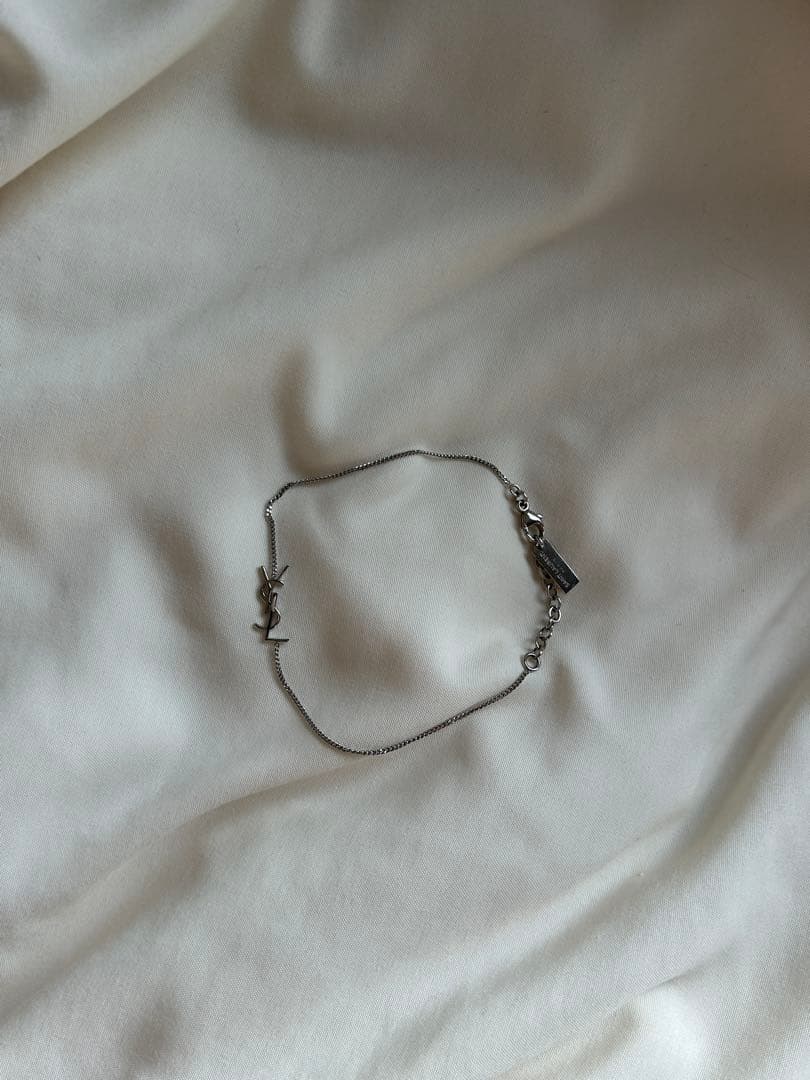 サンローラン YSLロゴ ブレスレット GP シルバー