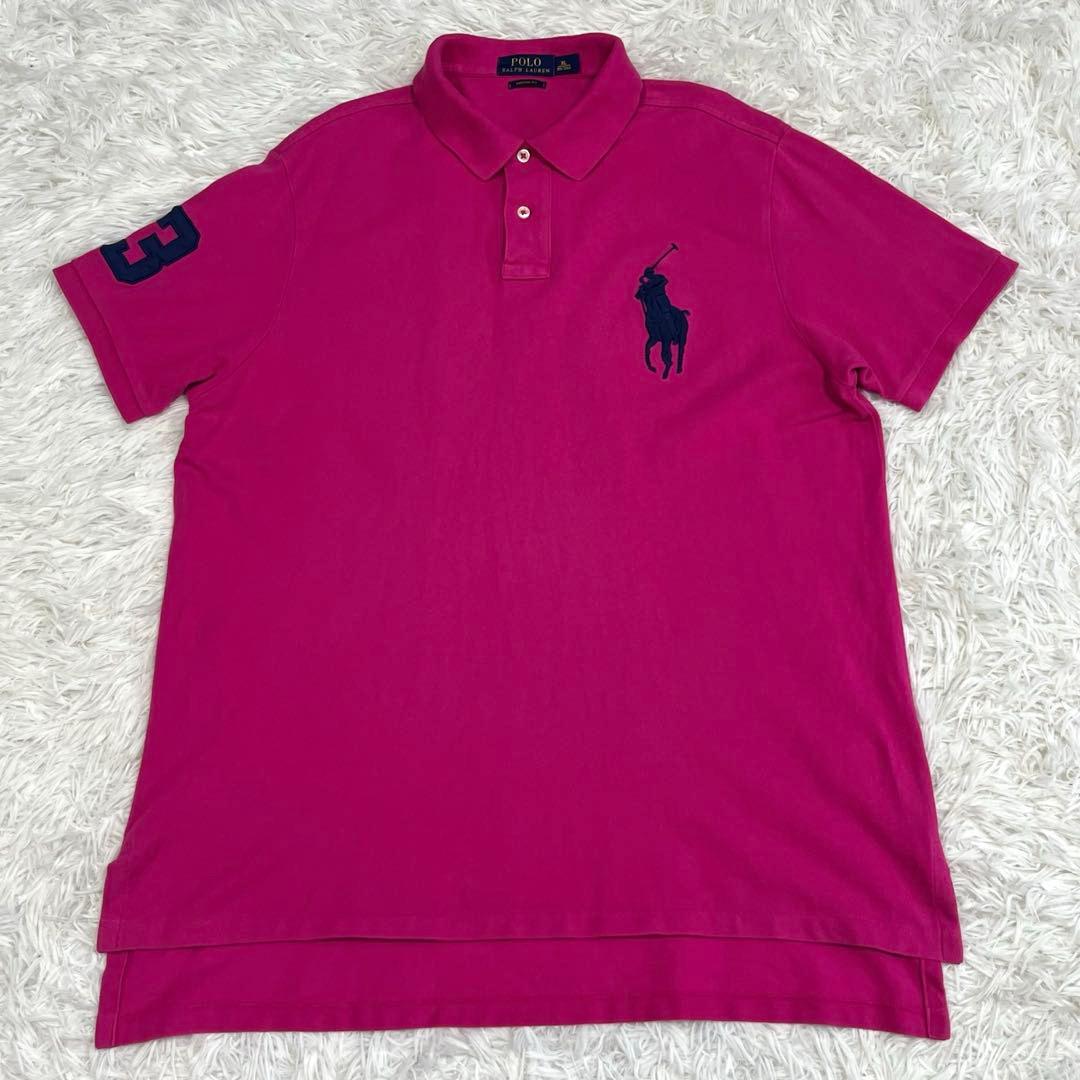 ラルフローレン ポロシャツ ビッグポニー ピンク 大きいサイズ XL