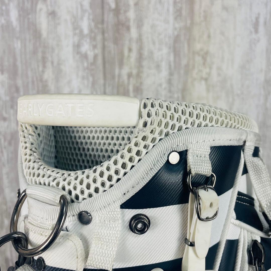 【限定品】パーリーゲイツ×SNOOPY スヌーピー キャディバッグ ボーダー柄