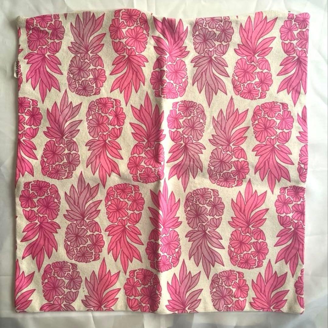 ハワイにて購入 Jana Lam ピンクパイナップル柄 枕カバー