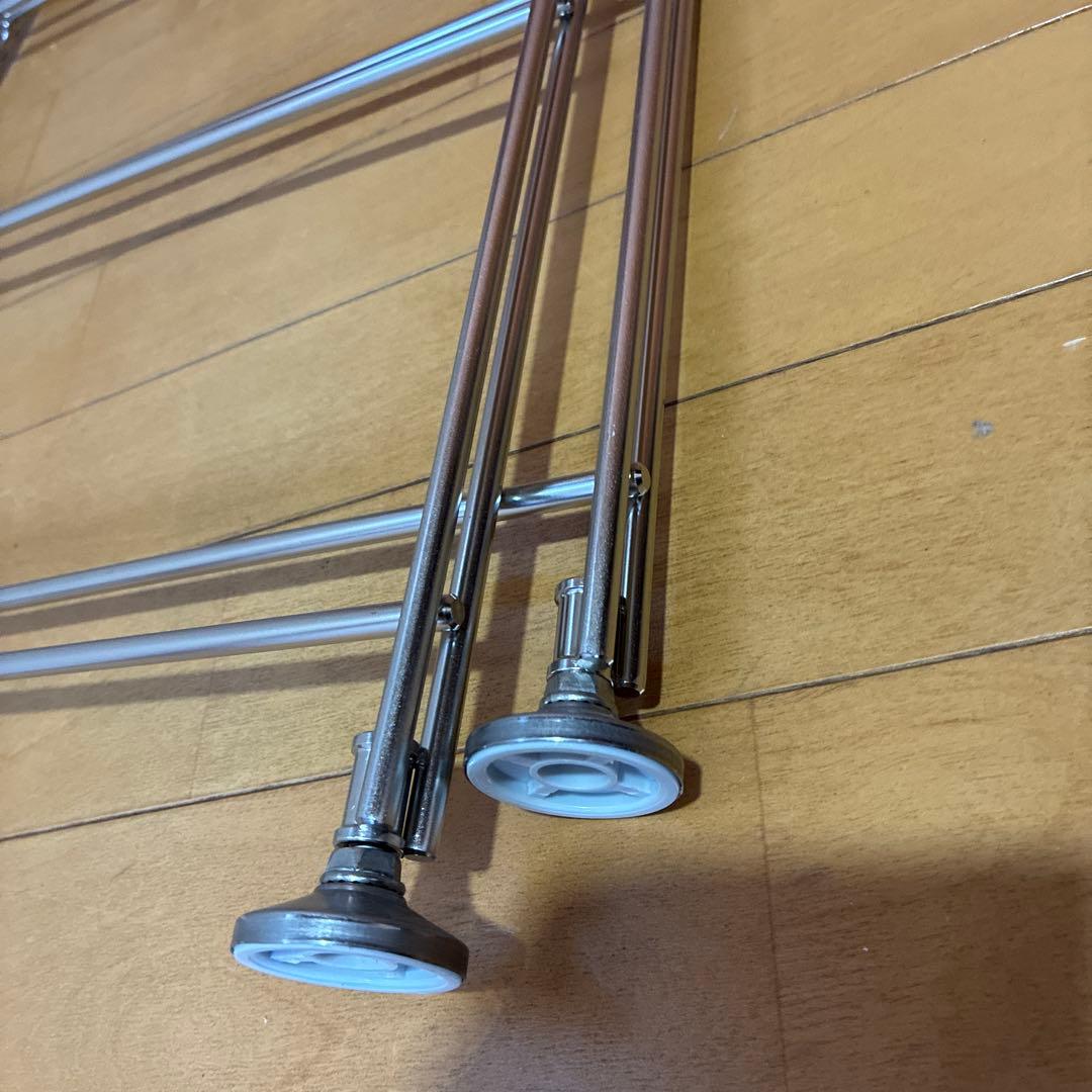 無印良品 ステンレスユニットシェルフ ステンレス追加用帆立 小　1台分　2本