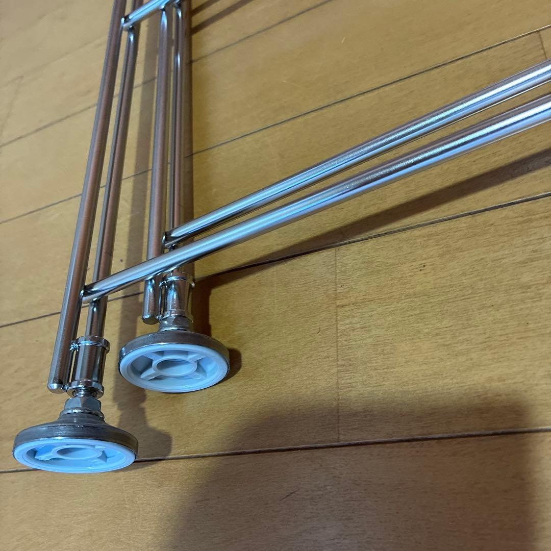 無印良品 ステンレスユニットシェルフ ステンレス追加用帆立 小　1台分　2本