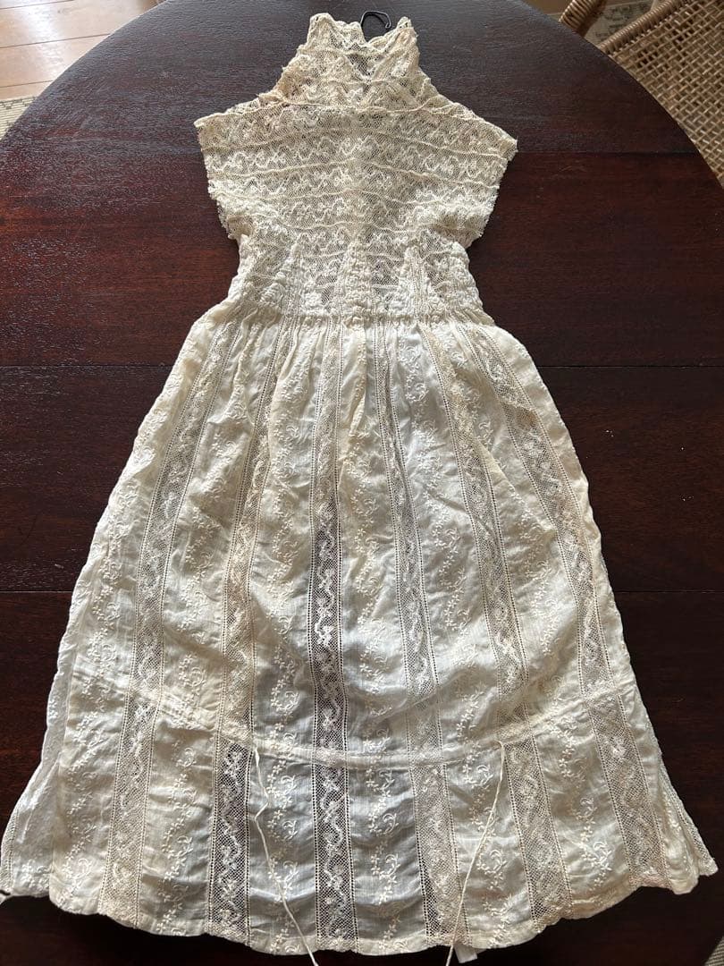 フランスアンティークベビードレス