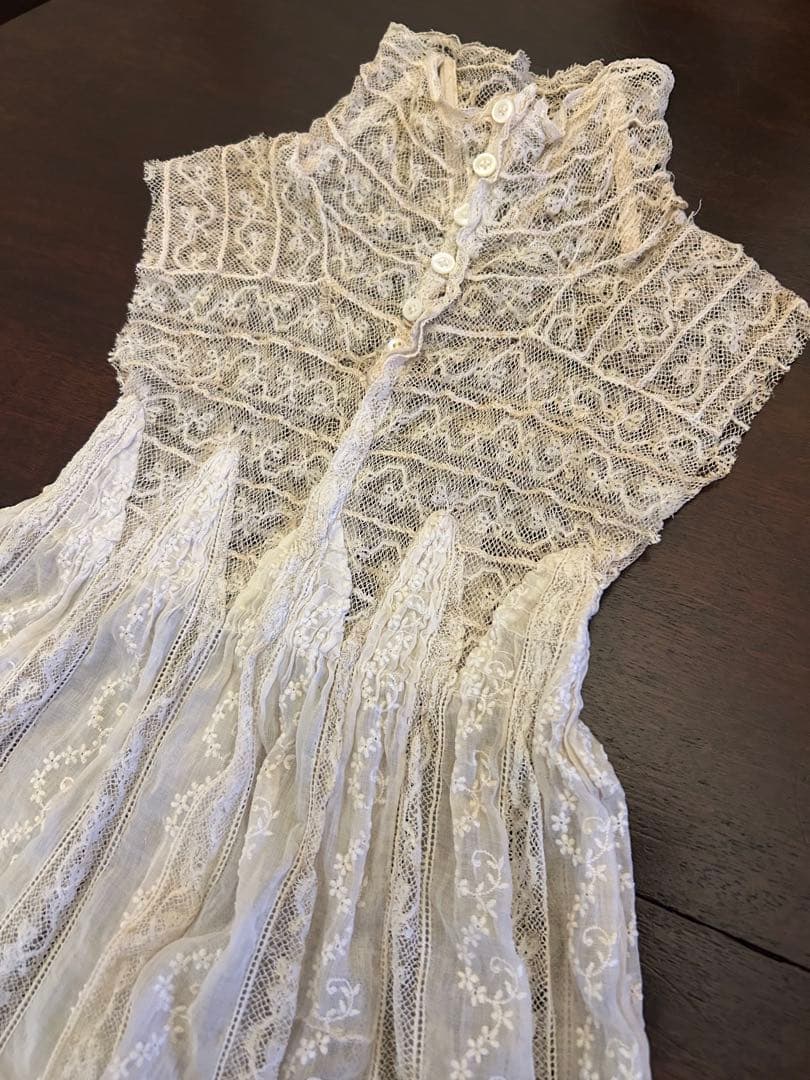 フランスアンティークベビードレス