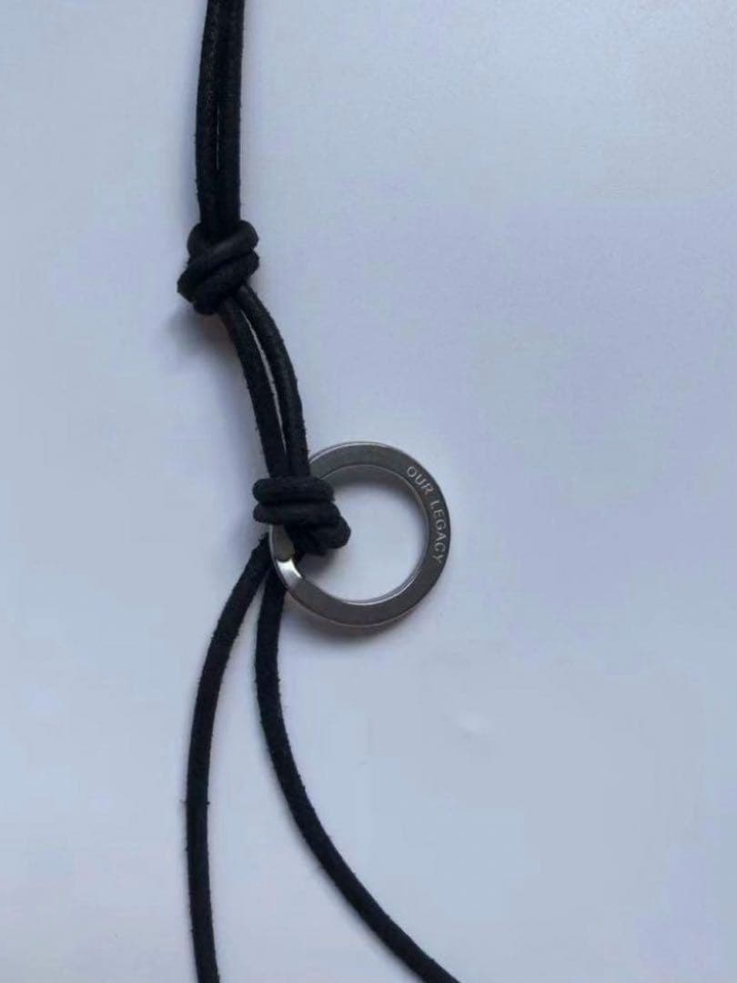 希少　Our Legacy ブラック Ladon ネックレス 男女兼用
