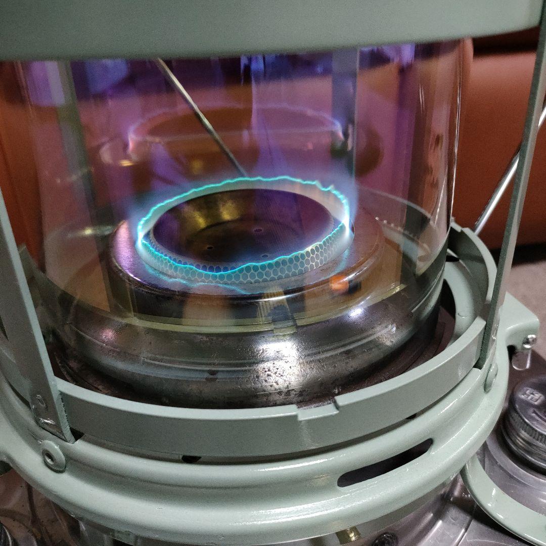 アラジン ストーブレインボーガラスカスタムスノーピークキャンプ