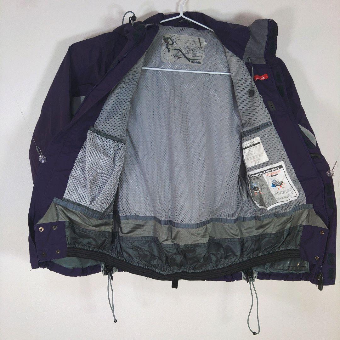 レディース　M　スキー　スノーボードウェア　上下セット　パープル　　紫　グレー