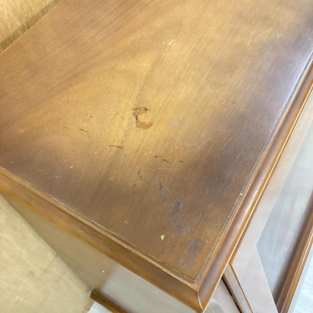 【カリモク】コロニアル　ライティングビューロー　デスク　机　昭和レトロ