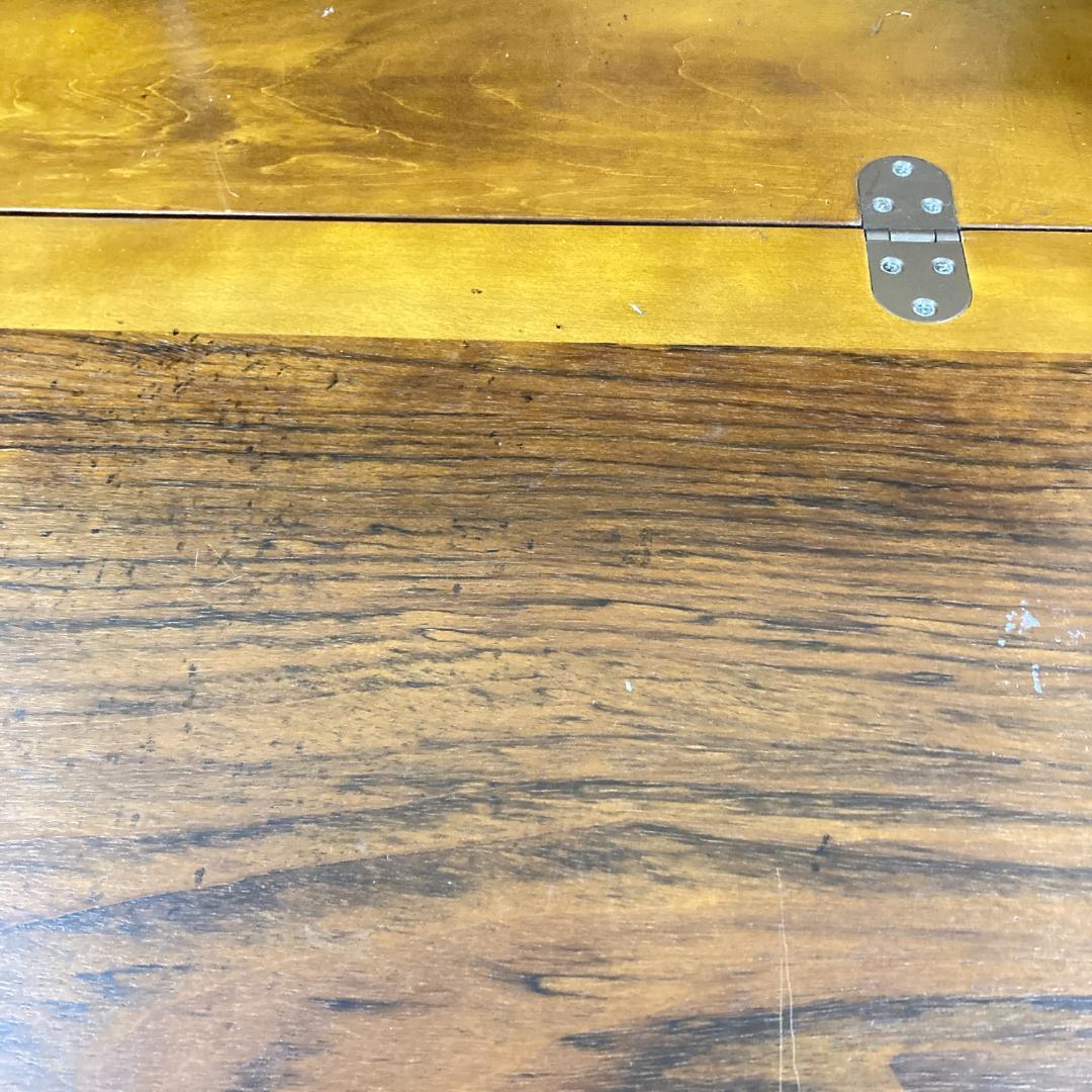 【カリモク】コロニアル　ライティングビューロー　デスク　机　昭和レトロ