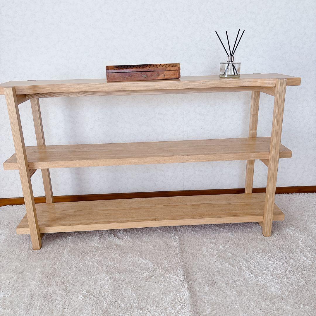 北欧 デザイン】コーブル シェルフ 木製ラック 3段 ナチュラルウッド