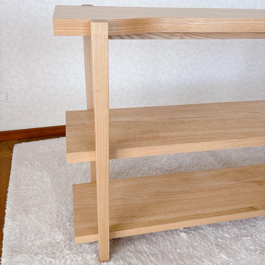 北欧 デザイン】コーブル シェルフ 木製ラック 3段 ナチュラルウッド