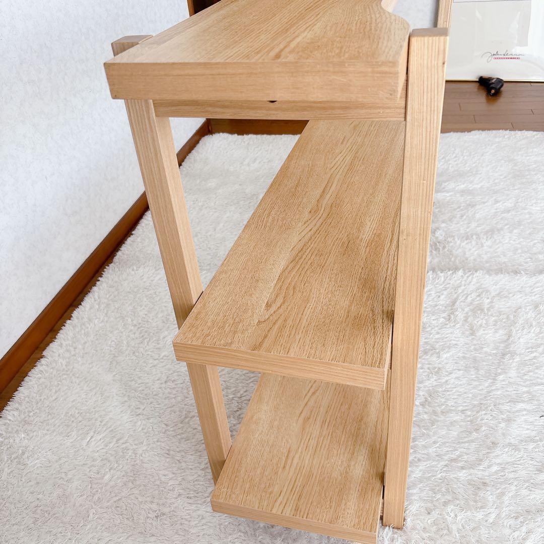 北欧 デザイン】コーブル シェルフ 木製ラック 3段 ナチュラルウッド