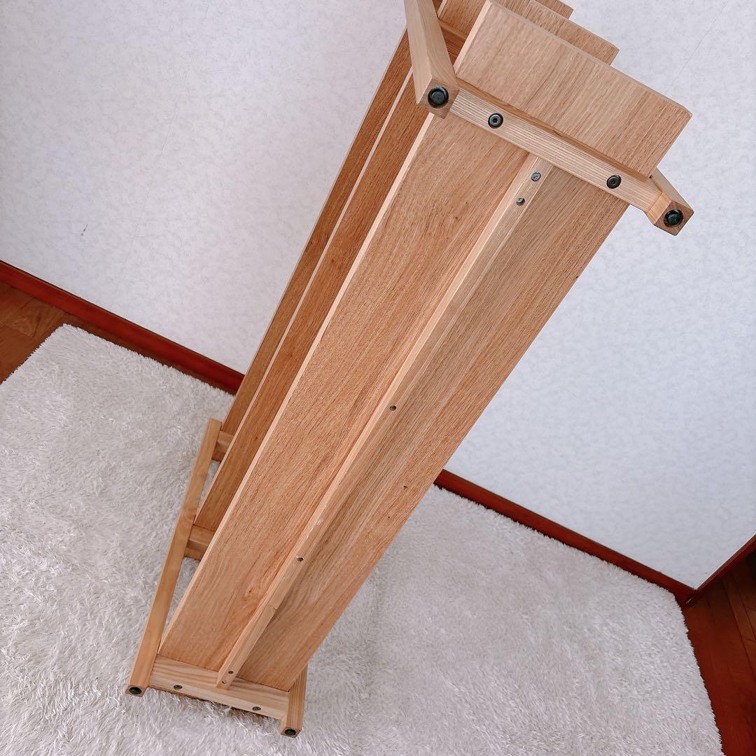 北欧 デザイン】コーブル シェルフ 木製ラック 3段 ナチュラルウッド