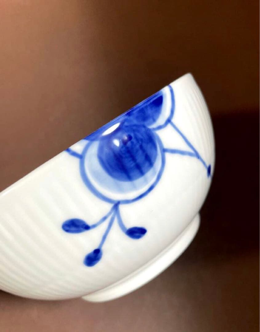 ロイヤルコペンハーゲンブルーフルーテッドメガボウル13cm未使用美品