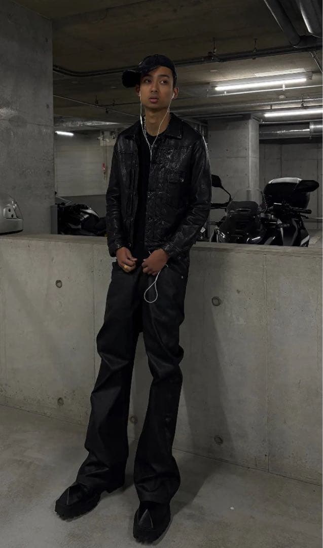 goar.archive strapped flare oil pants S - パンツオンライン