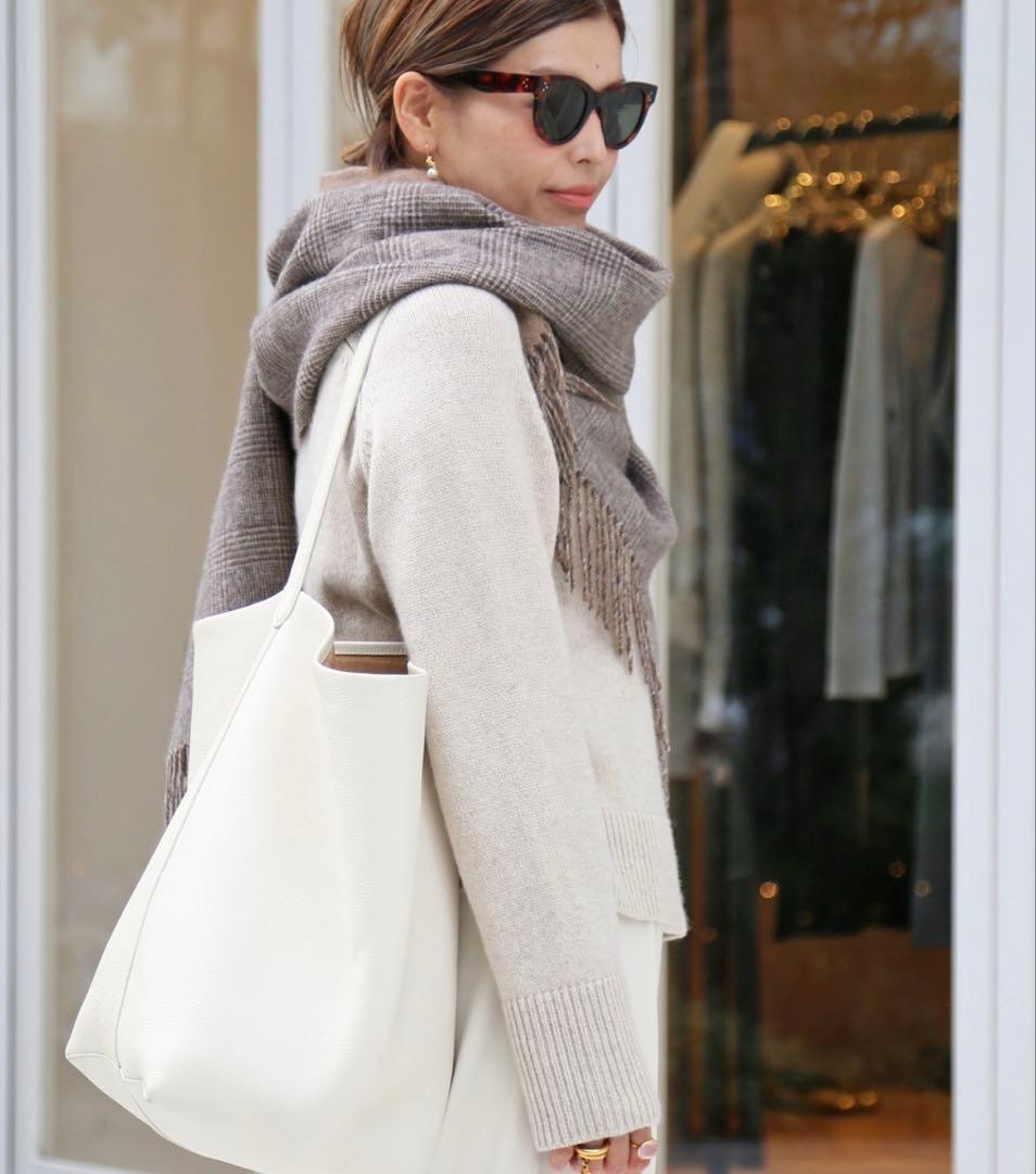 試着のみTHROW/スロー DOUBLE FACE GLEN チェック ストール