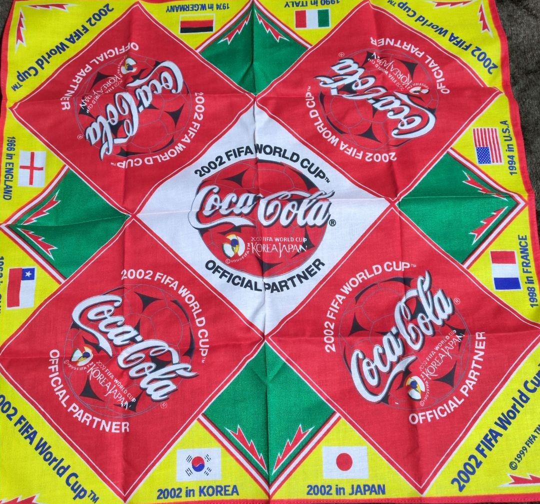 2002 FIFAワールドカップ オリジナルバンダナ コカ・コーラ 記念品 2枚