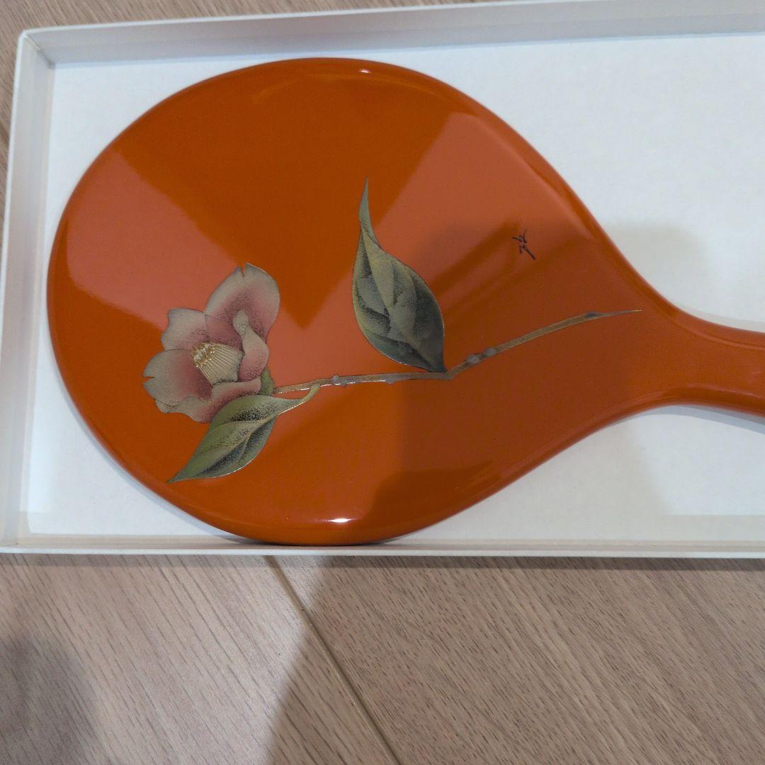 輪島塗人気作家小田原延子手鏡　象彦　山中塗　津軽塗　越前塗　春慶