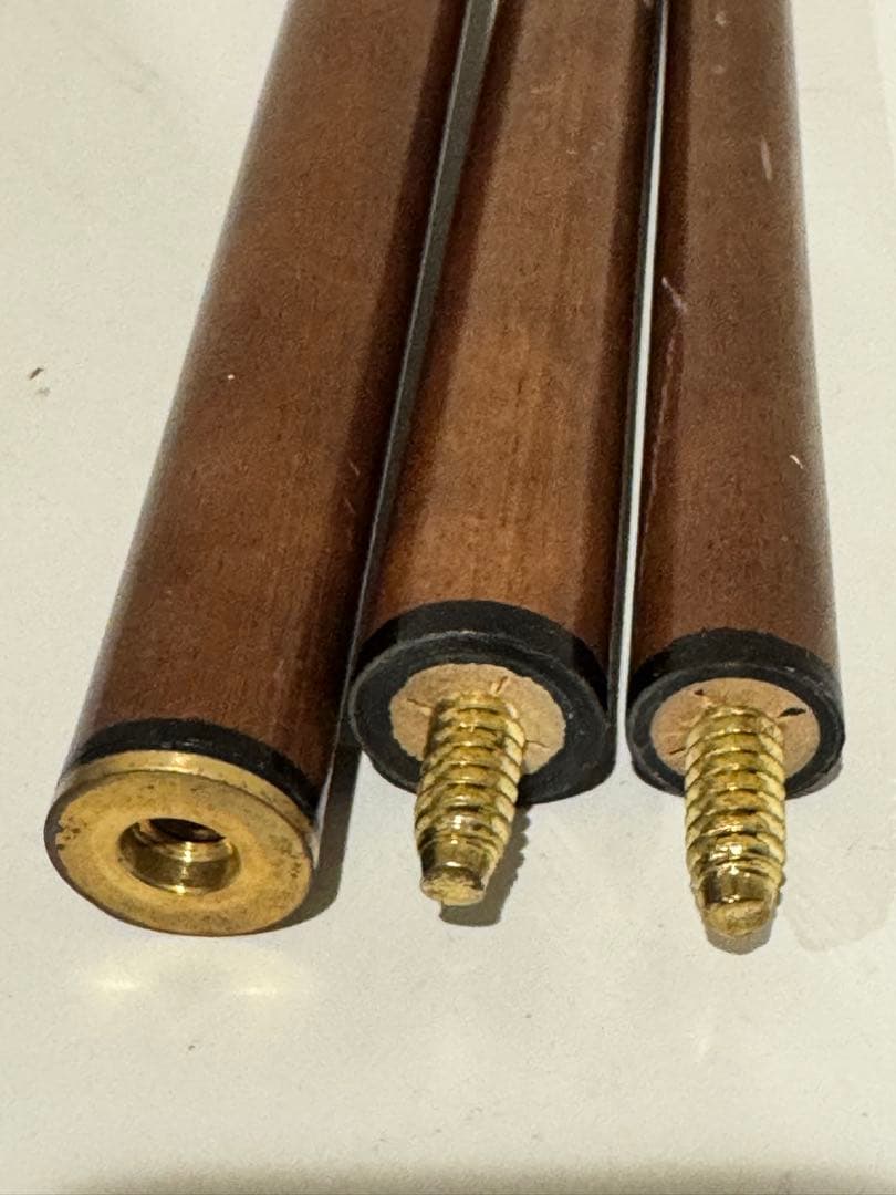 ビンテージの航海用真鍮製ボールノブ付きビクトリア朝風木製