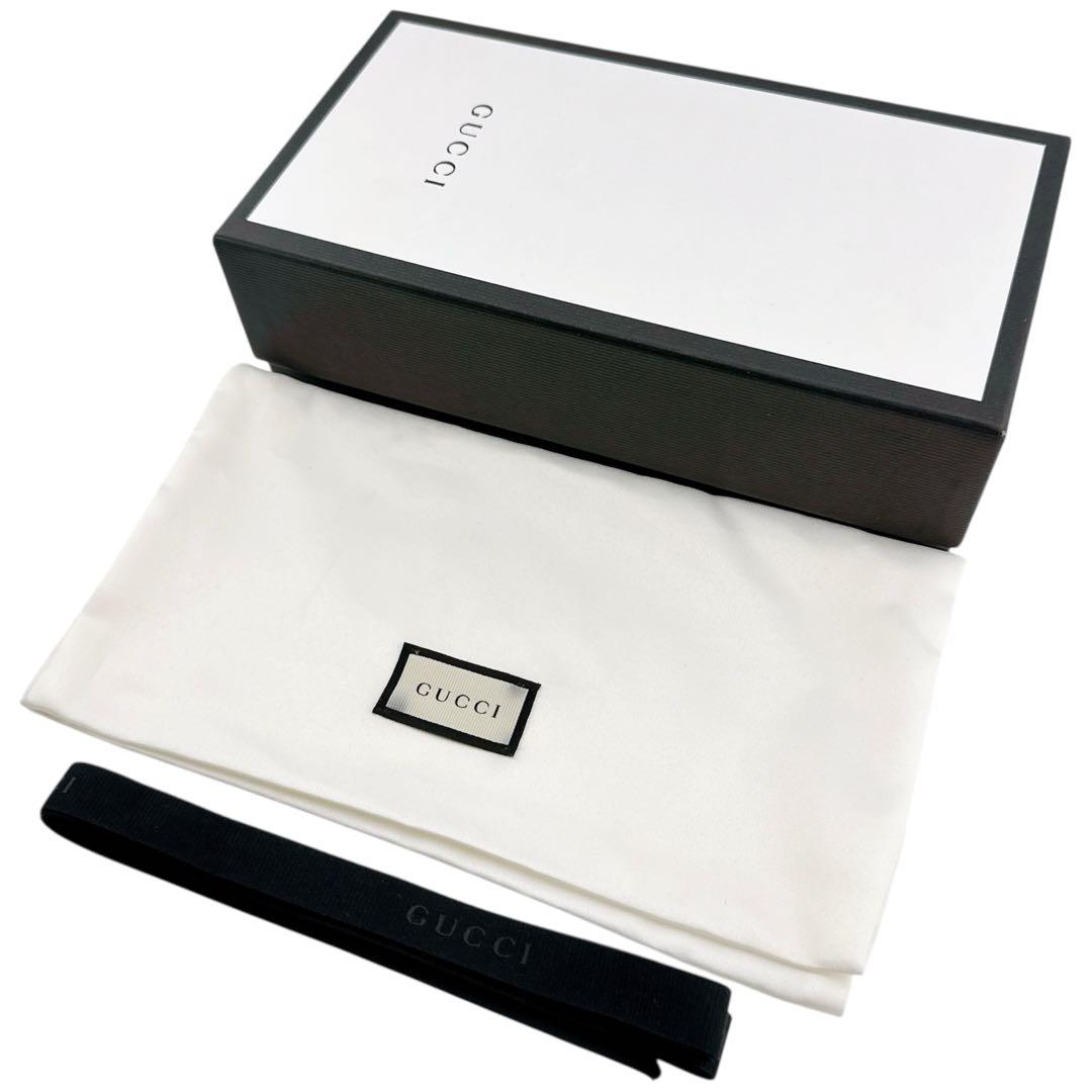 グッチ レザー ラジャ タイガーヘッド ウェブ ラウンドファスナー 長財布