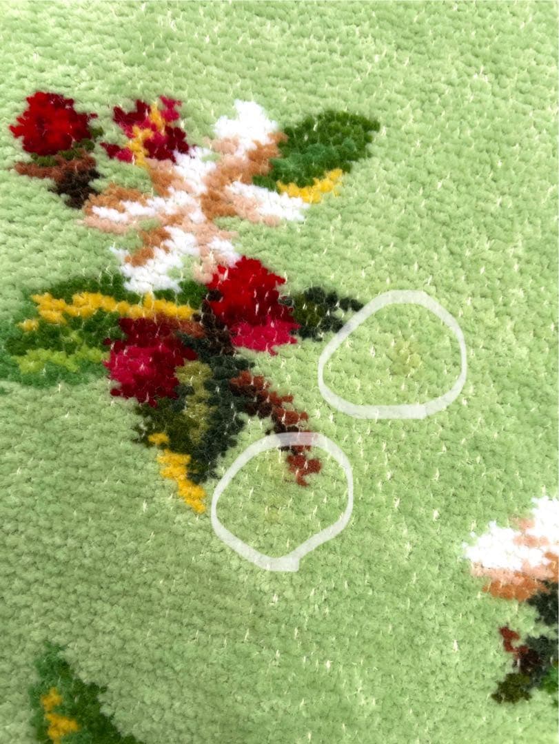 FEILER フェイラー エプロン お花柄 グリーン系