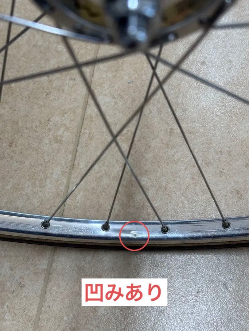 競輪 完組ホイール前輪 スズエPROMAXハブ・アラヤGOLDリム