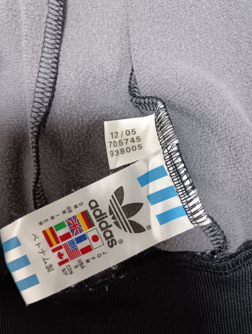 adidas ジャージ 黒/赤 atp 美品 size表記O