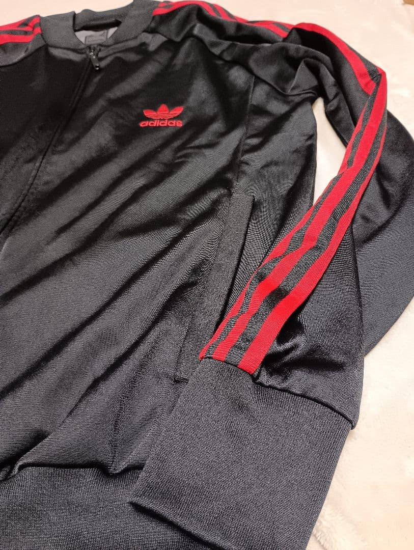 adidas ジャージ 黒/赤 atp 美品 size表記O