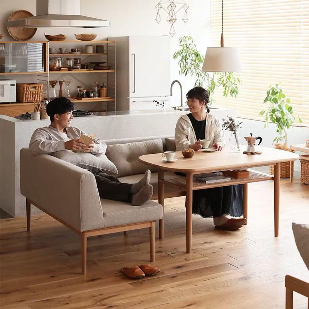 リセノ culum 2人掛けダイニングソファ