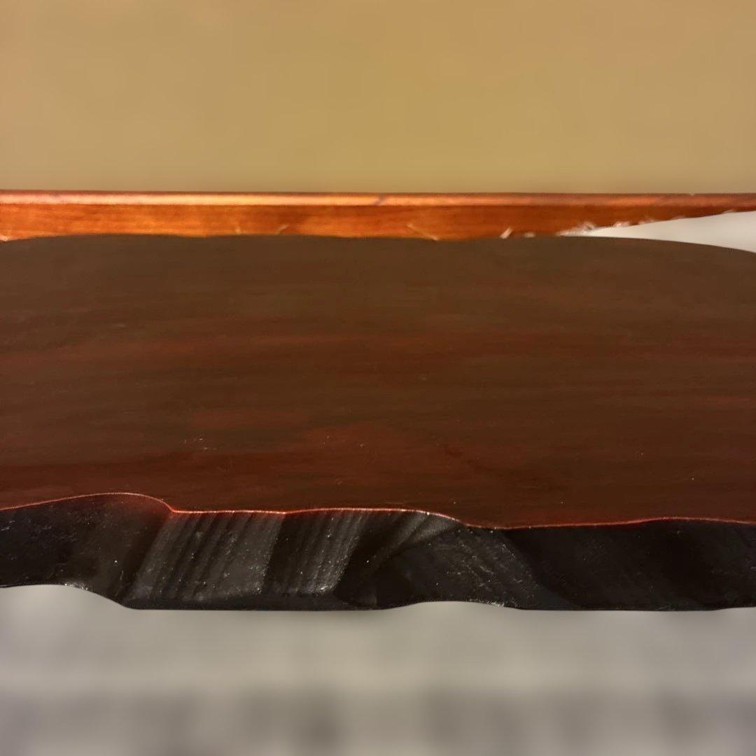 木製 花瓶台 ・小物台。ダークブラウン 色 - メルカリ