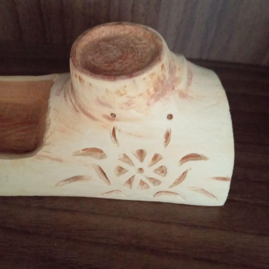 木彫　トレイ　トレー