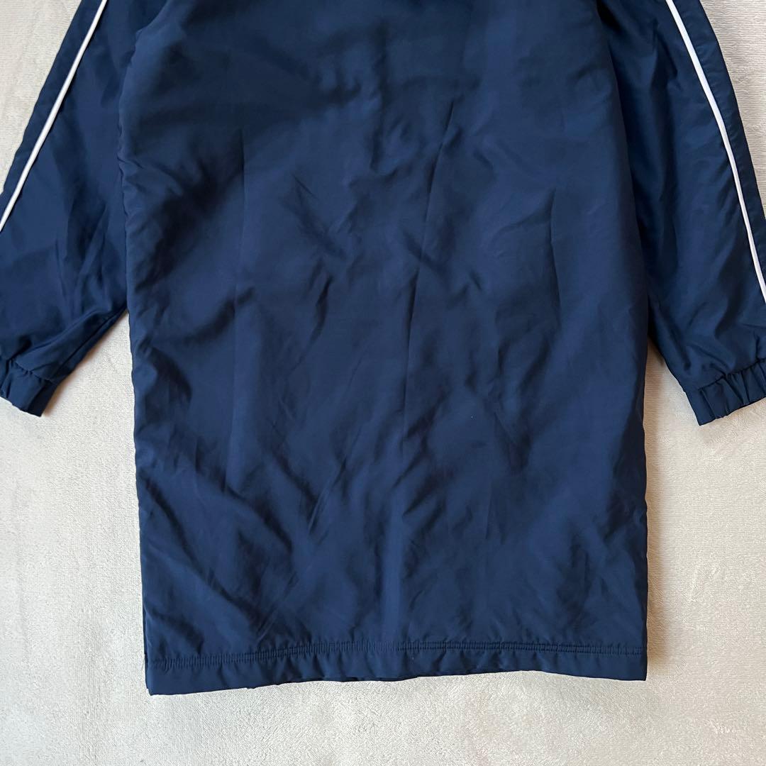 NIKE ナイキ 160cm ベンチコート 裏ボア コート 紺ネイビー ミドル丈