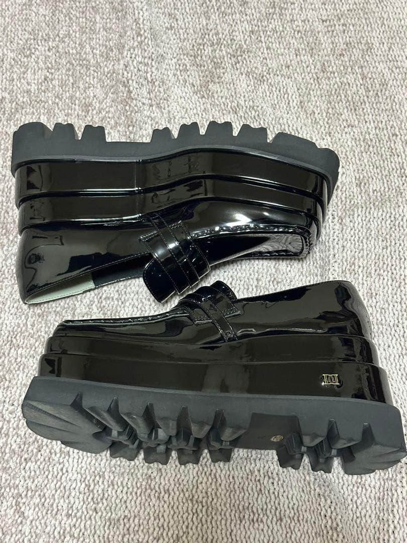 Darich ダーリッチXLプラットフォームローファーBLK黒 25.5cm