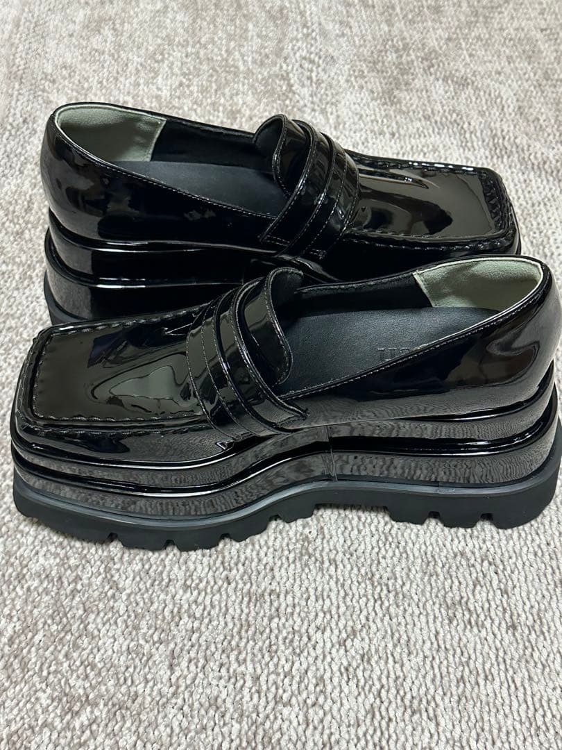 Darich ダーリッチXLプラットフォームローファーBLK黒 25.5cm