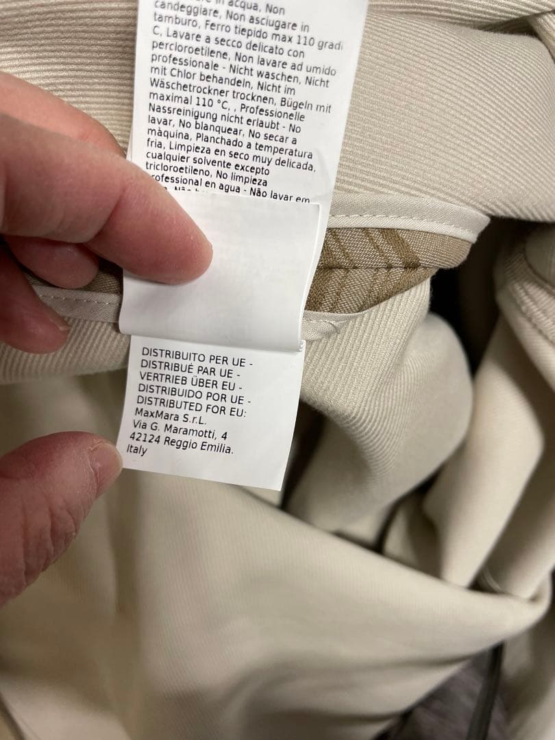 値下げ　MaxMara KABIR ロゴポンチョ　カバー付き　白タグ