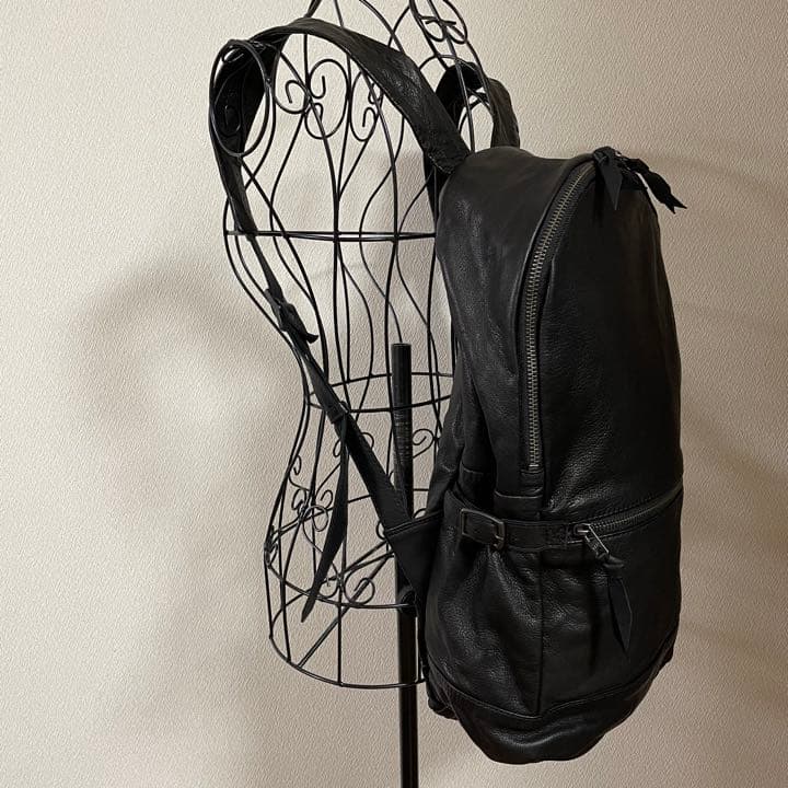 RENレン・トウキョウジャパン レザーリュック 山羊革 黒 現行モデル 小