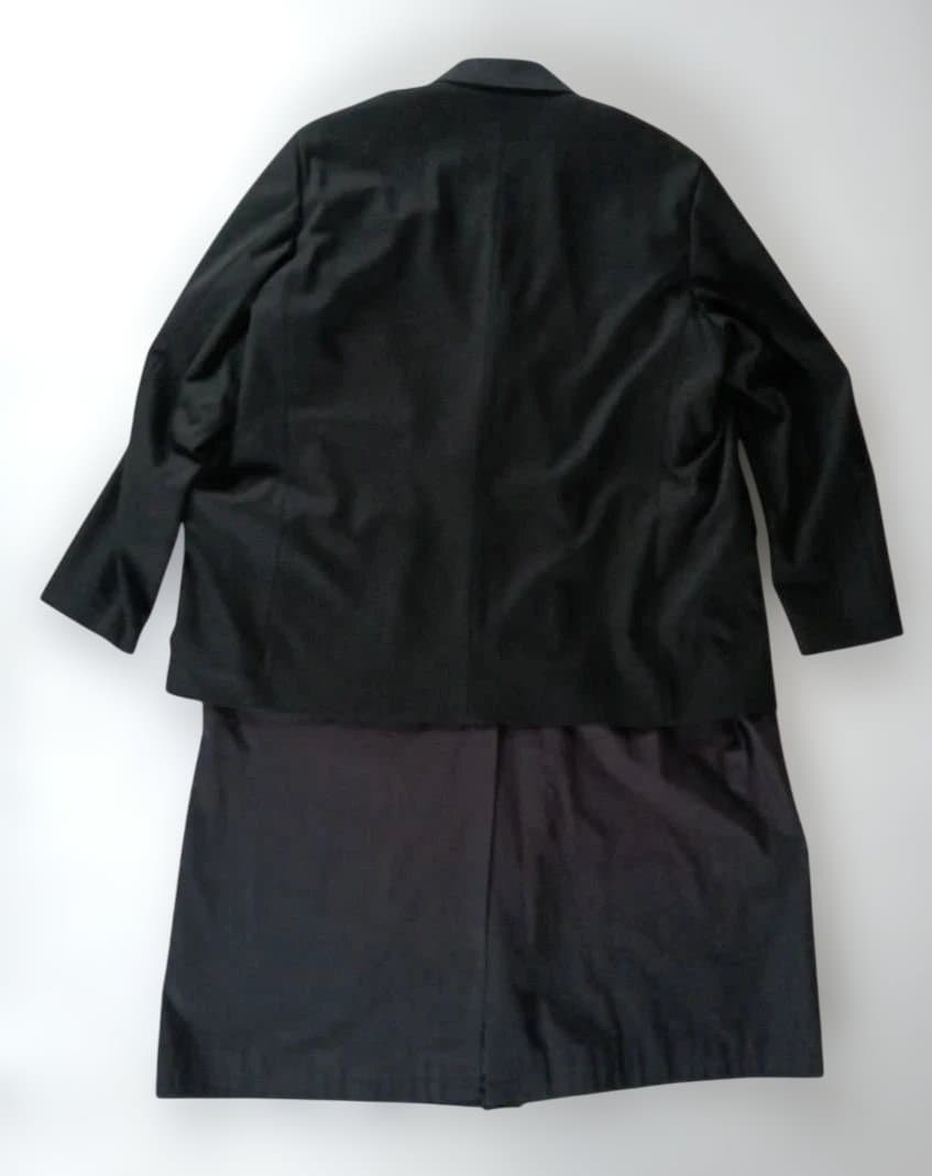 美品◆no. ナンバー　レイヤード　ジャケット　コート　ブラック　日本製