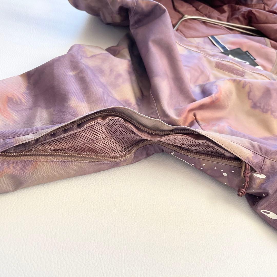 4434【美品】バートン スノボウェア ジャケット 中綿入り レース柄プリント