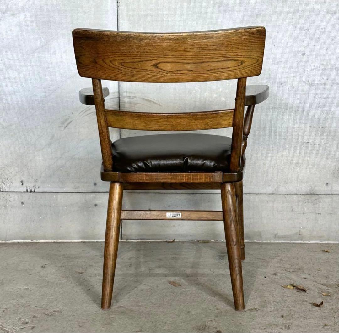 ✦昭和レトロ✦KASHIW 柏木工 アームチェア ウィンザーチェア 座面張替加工