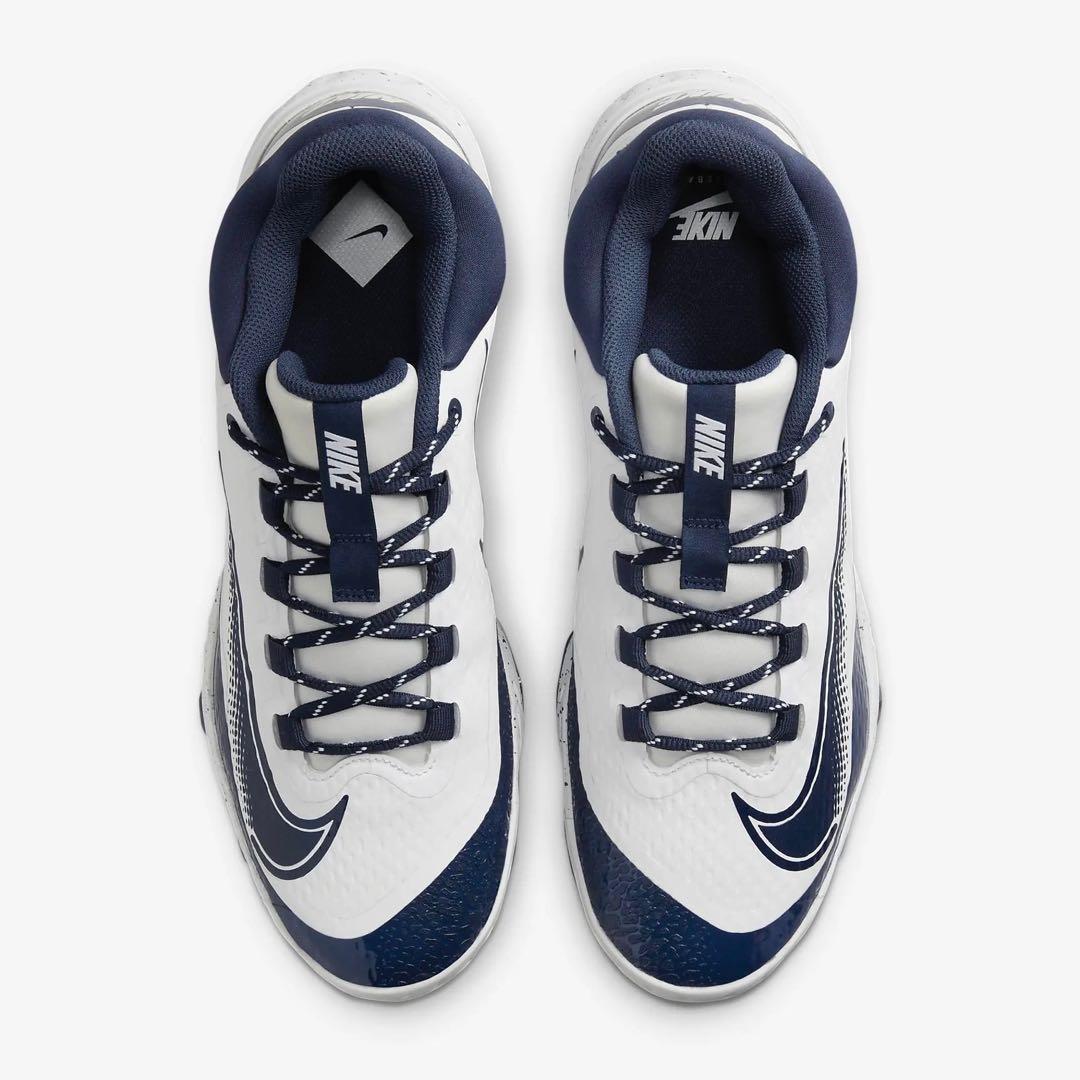 NIKE ポイントスパイク　ホワイト/ネイビー　29cm