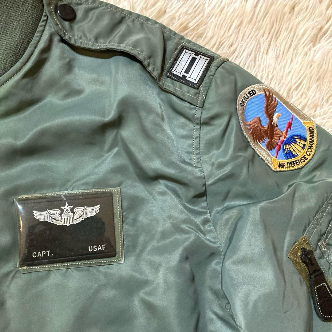 バズリクソンズ　L-2B ワッペン　Lサイズ BR10179 セージグリーン