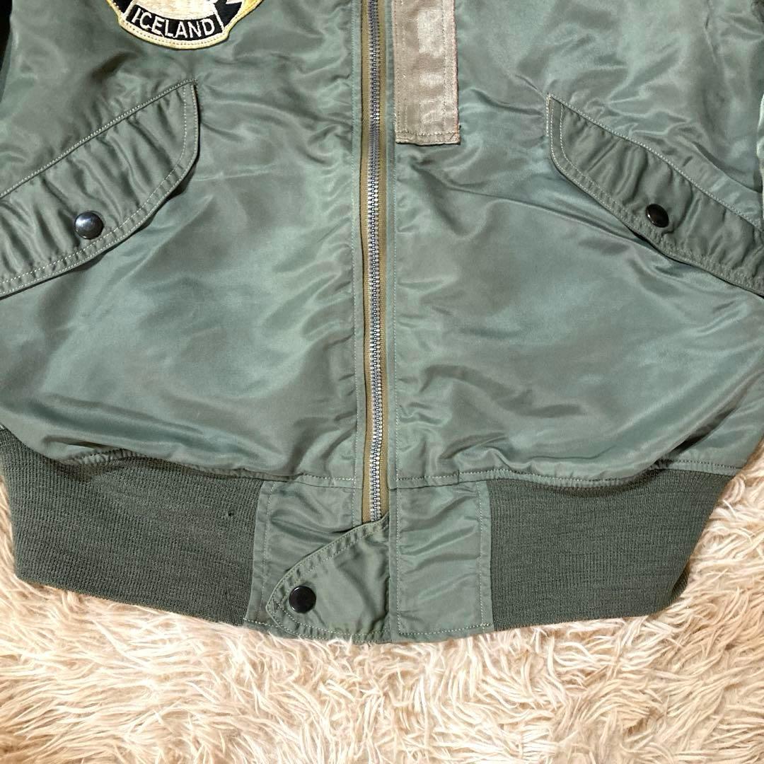 バズリクソンズ　L-2B ワッペン　Lサイズ BR10179 セージグリーン