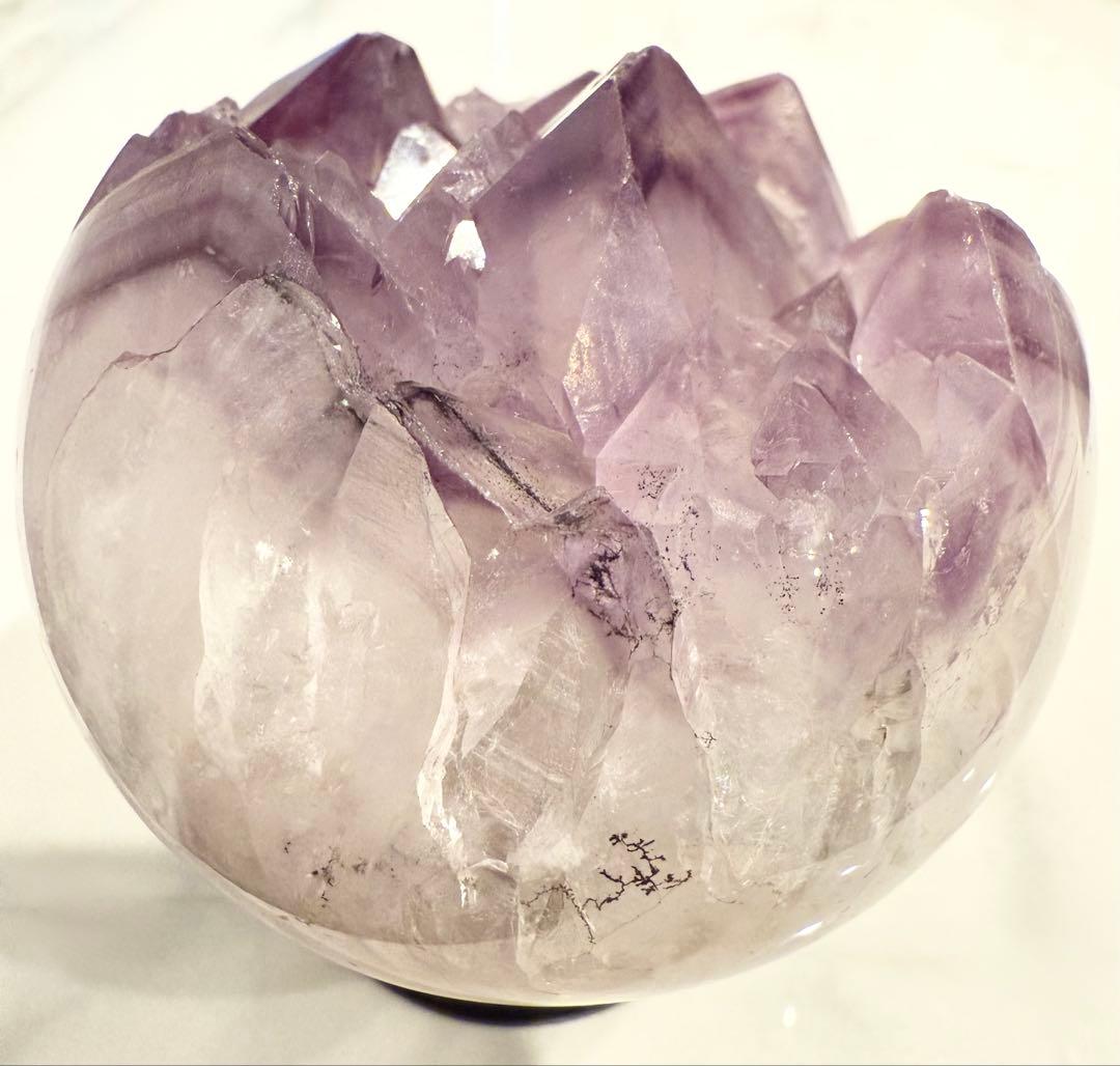 ウルグアイ産 アメジスト スフィア 笑い口 ファントム デンドリティック 天然石