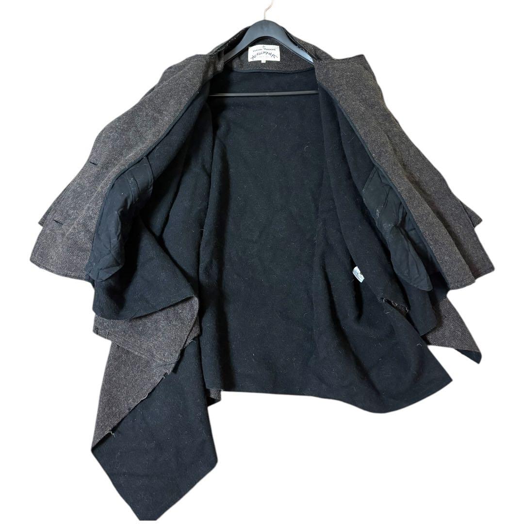【美品】ヴィヴィアンウエストウッド アングロマニア★ポンチョ ボタン付き M