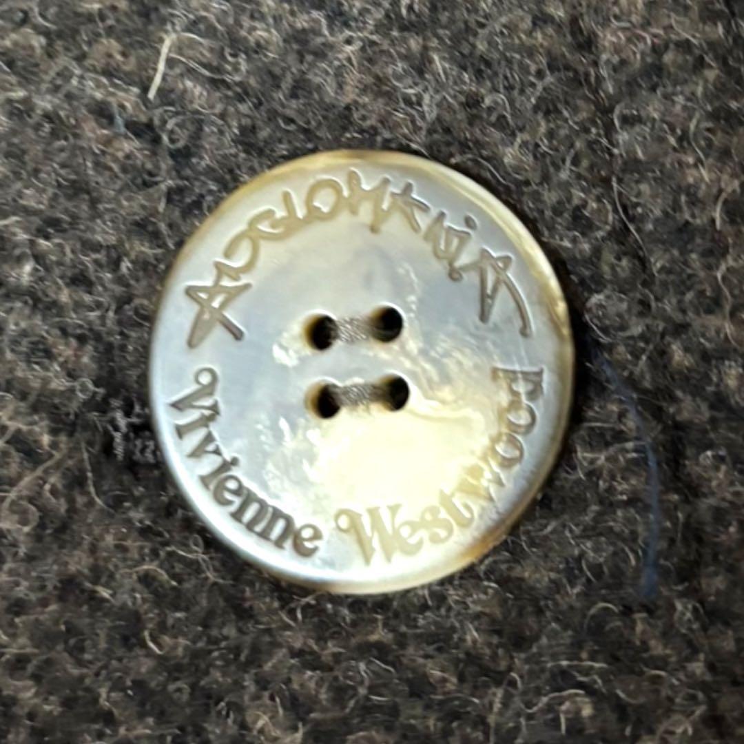 【美品】ヴィヴィアンウエストウッド アングロマニア★ポンチョ ボタン付き M