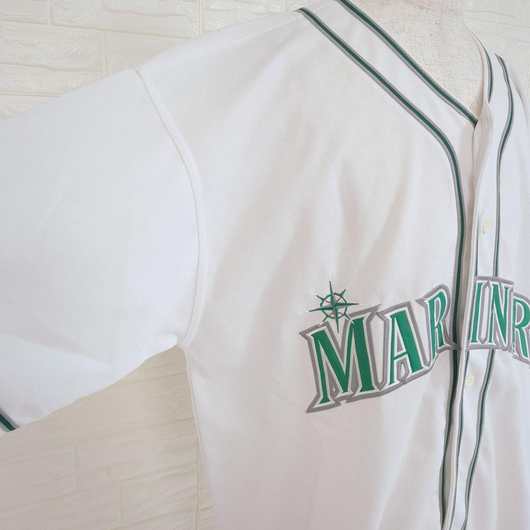 【希少】90s〜00s マリナーズ ベースボールシャツ XXL 白 *676