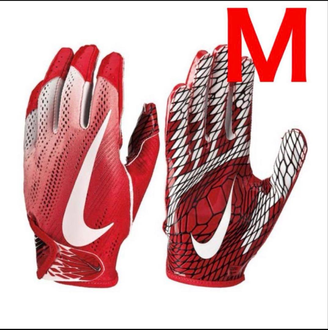 レッド Mサイズ アメリカンフットボールグローブ