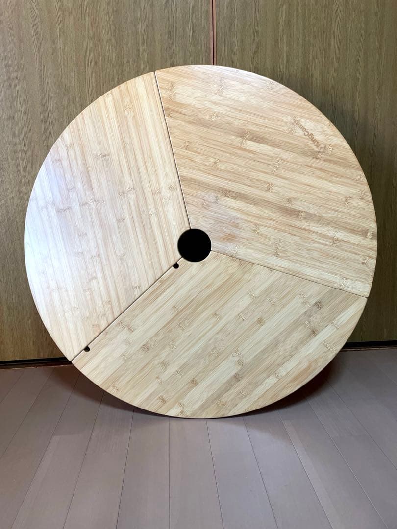 KingCamp BAMBOO 9595 アウトドアテーブル ナチュラル